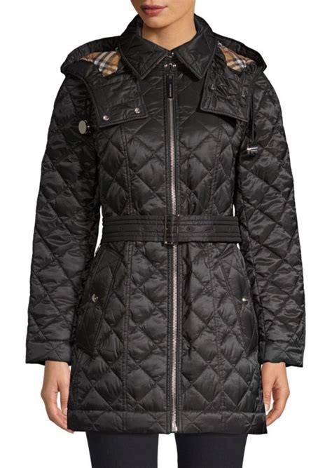 burberry baughton quilted long jacket with belt|burberry cashmere cape jacket.